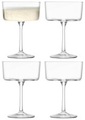4er Set Gio Champagner/Cocktail Gläser 230ml Klar