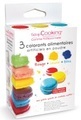 8x Farbpulver - Set intensiv rot,gelb,blau 3x10g