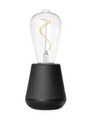 Humble - Tischlampe Holz-Optik, Schwarz