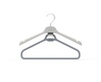 2er Set Orderly Kleiderbügel für Kleider H31cm L43cm PP ecru