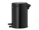 BRABANTIA, BRABANTIA - Treteimer NEWICON - schwarz - Metall - 17cm/17cm