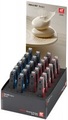 Display 24 Nagelknipser, rostfrei, blau/rot