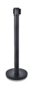 Absperrpfosten mit ausziehbarem Band schwarz L 90cm