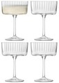 4er Set Gio Line Champagner/Cocktail Gläser 230ml Klar