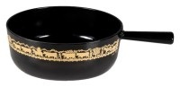 STOECKLI, Stöckli Classic Käsefonduecaquelon Alpaufzug schwarz