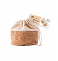nuts, Nuts - Brotbeutel mit Kordel, Baumwolle XS cork/beige, 12 cm