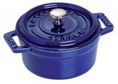 1x Topf rund mini dunkelblau 0.25 lt., 10cm