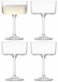 4er Set Gio Champagner/Cocktail Gläser 230ml Klar