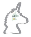 6x Edelstahlbackform/Ausstechform XXL ´´Einhorn´´, 29x26 cm
