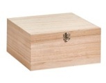 Zeller - Aufbewahrungsbox Stripes - Hellbraun