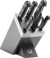 7tlg Gourmet Selbstschärfender Messerblock grau