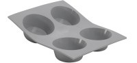 1x Elastomoule Backform 21x17.6cm für 4 Muffins