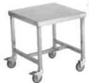 Tournus, Tisch mit Rollen 50x80cm