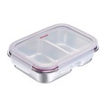Lunch Box Edelstahl geteilt 450+280 ml