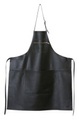 DUTCHDELUXES - Schürze BBQ - Leder - schwarz - 64.5/78.5 cm