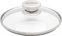 4x Glasdeckel mit Edelstahlring 20cm