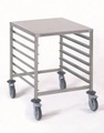 Regalwagen GN2/1, 6 Einschübe, mit Ablage, H760mm