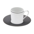 Infini Espressotasse mit UT antrazit, D12.8 H6cm, 7.5cl