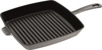 Grillpfanne quadratisch, Grau, 26x26 cm