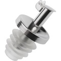 Ausgießer Inox Essig-Spezial, Silikonkorken, kurz, Metallk