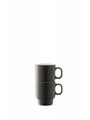 2er Set Utility Espressotassen 70ml schiefergrau