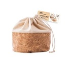 Nuts - Brotbeutel mit Kordel, Baumwolle M, cork/beige, 20 cm