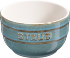 Keramik Ramequin rund, 2er Set, antik-türkis, 8 cm