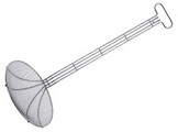 Frittierschaufel Ø 28cm Länge Stiel 60cm