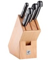 1x ZWILLING Gourmet Messerblock, natur, 5-tlg.