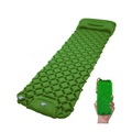 Sonstige Marke, (195x61x6cm) Aufblasbare Isomatte Outdoor Luftmatratze mit Fusspumpe für Camping / Festivals + Tragetasche - Grün