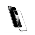 Baseus - iPhone 11 Pro Max Hardcase Hülle Anti-Fingerprint + Galvanisierter Rahmen - Silber / Transparent