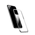 Baseus - iPhone 11 Pro Hardcase Hülle Anti-Fingerprint + Galvanisierter Rahmen - Silber / Transparent