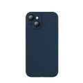 Baseus - iPhone 13 Silikon Case Soft Touch Hülle + Kameraschutz - Dunkelblau