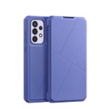 Dux Ducis - Samsung Galaxy A33 5G Magnet Flip Wallet Cover Leder Tasche Geometrisches Design - Blau