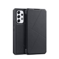 Dux Ducis - Samsung Galaxy A53 5G Magnet Flip Wallet Cover Leder Tasche Geometrisches Design - Schwarz
