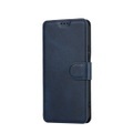 Sonstige Marke, Samsung Galaxy S22+ Plus 5G Leder Tasche mit Kartenfach im Retro Style - Dunkelblau