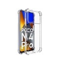 IMAK - Xiaomi Poco M4 Pro Gummi Hülle Air Cushion Fallschutz + Display Folie - Transparent