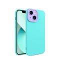 iPhone 13 Gummi Case Hülle Air Cushion Fallschutz + Kameraschutz - Türkis / Lila