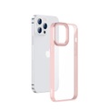 Baseus - iPhone 13 Pro Hybrid Hardcase Hülle TPU Bumper Anti-Fingerprint + Acryl Rückseite - Rosa / Transparent