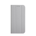 Sonstige Marke, iPhone 13 Pro Leder Tasche Flip Wallet Cover - Grau