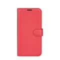 Samsung Galaxy A33 5G Leder Tasche Flip Cover Litchi Look - Rot