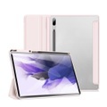 Dux Ducis - Samsung Galaxy Tab S8+ Plus / Tab S7 FE 5G / Tab S7+ Plus Leder Tasche Smart Cover Schutzhülle + Apple Pencil Halter - Rosa