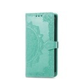 Xiaomi 12 Leder Tasche Flip Cover Mandala - Türkis