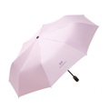 Sonstige Marke, (Ø100cm) Kompakter Mini Regenschirm Sonnenschutz Taschenschirm + Handschlaufe - Rosa