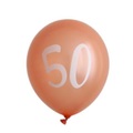 Sonstige Marke, (10er Set) Geburtstags Latex Ballons Party Deko 50. Geburtstag Metallic Luftballons - Roségold