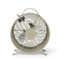 Nedis - 10 Zoll 20W Tisch Ventilator Lüfter im Retro Look mit 2 Stufen + Tragegriff (FNCL10GY20) - Grau