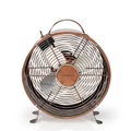 Nedis - 10 Zoll 20W Tisch Ventilator Lüfter im Retro Look mit 2 Stufen + Tragegriff (FNCL10CO20) - Kupfer