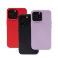 (3er Set) JT Berlin - iPhone 13 Pro Max TPU Gummi Case Hülle Pankow Soft (10809) - Schwarz / Rot / Lila