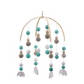Sonstige Marke, Baby Holz Mobile Babybett Spiel Bogen Kinderzimmer Elefanten Dekoration - Blau / Grau