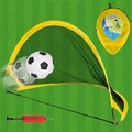 (4-tlg. Set) 75cm Kinder Pop-Up Fussball Tor + Tragetasche - Gelb